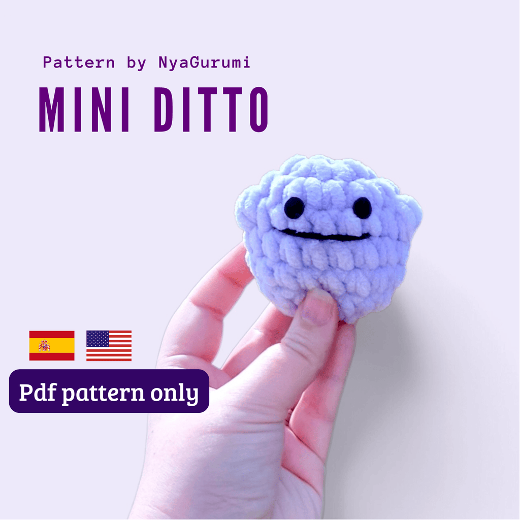 PDF Amigurumi Purple Slime Pattern (Spanish / English)