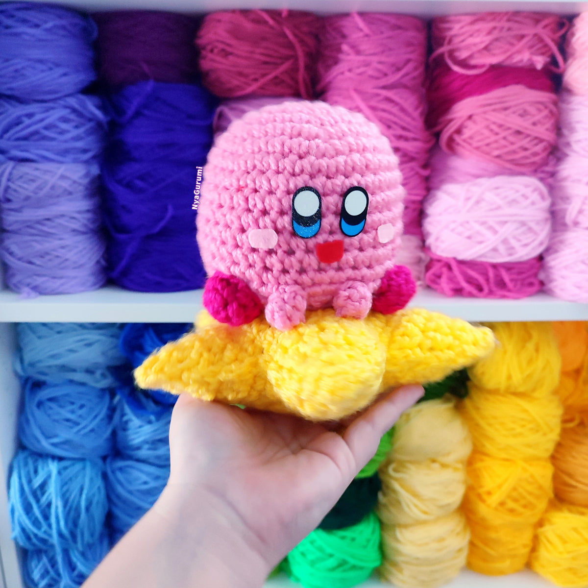 Amigurumi Pink Sphere in a Star