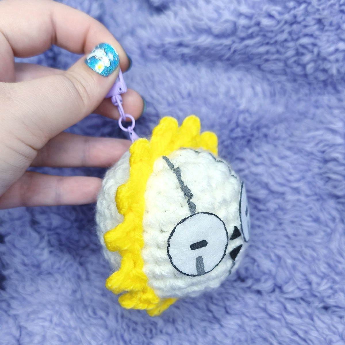 Ski Mask Face Keychain