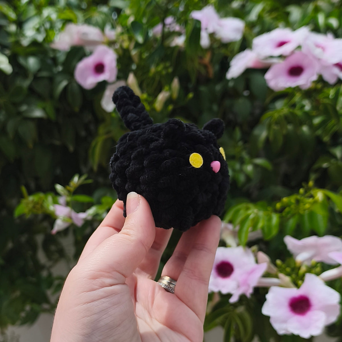 Black Kitten Keychain