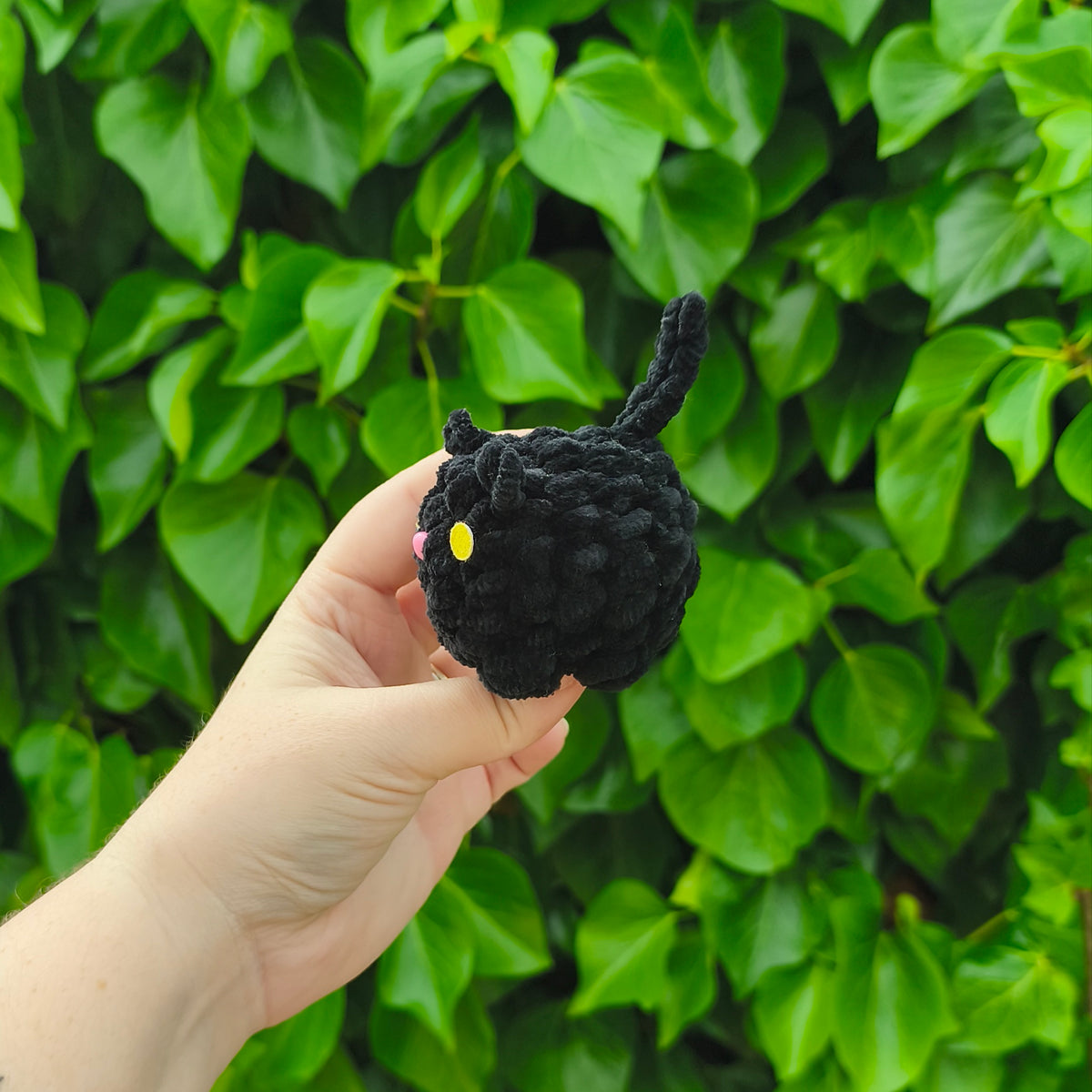 Black Kitten Keychain