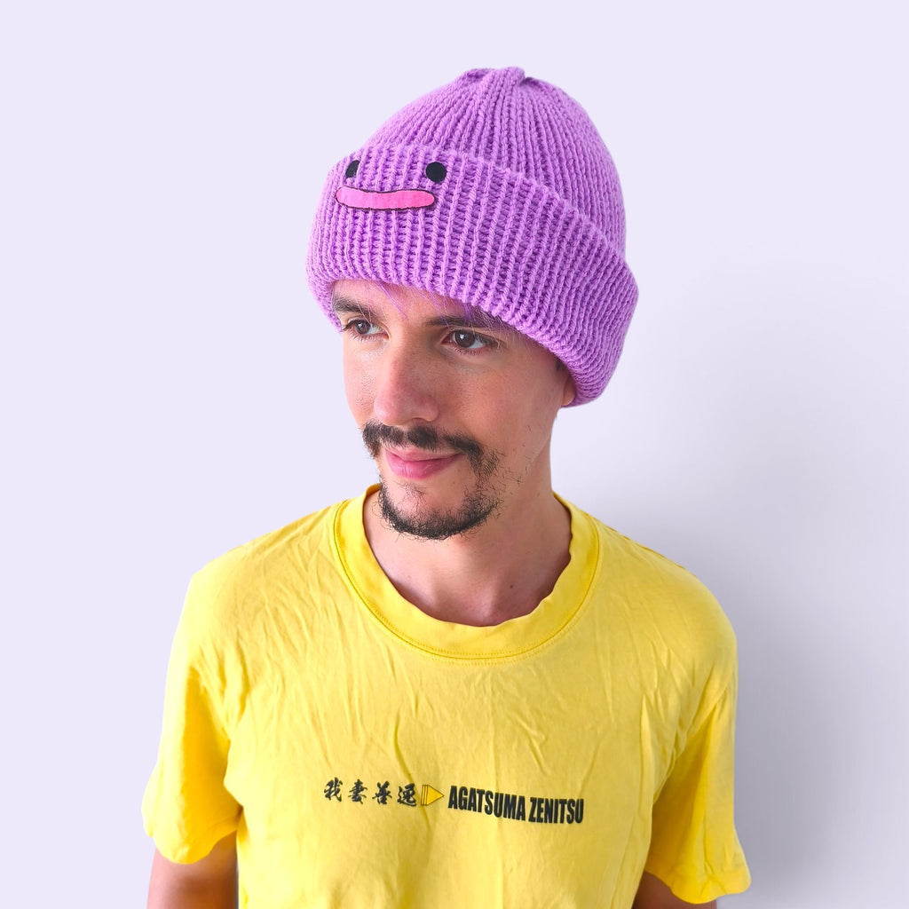 Lilac Slime Knit Beanie