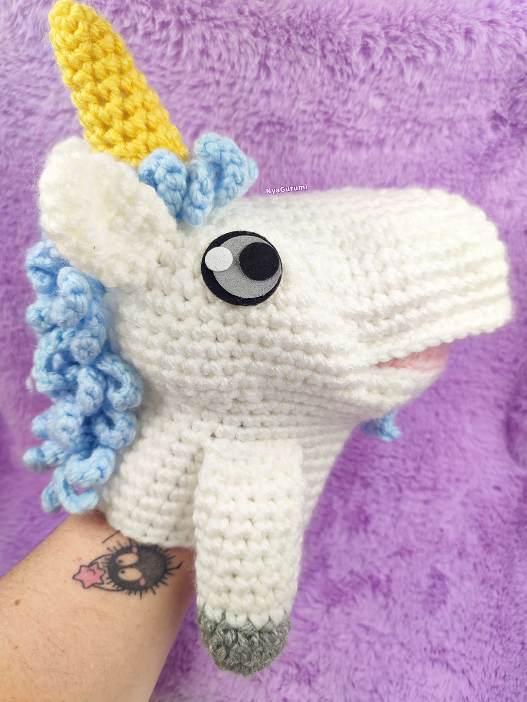 Amigurumi Unicorn Puppet