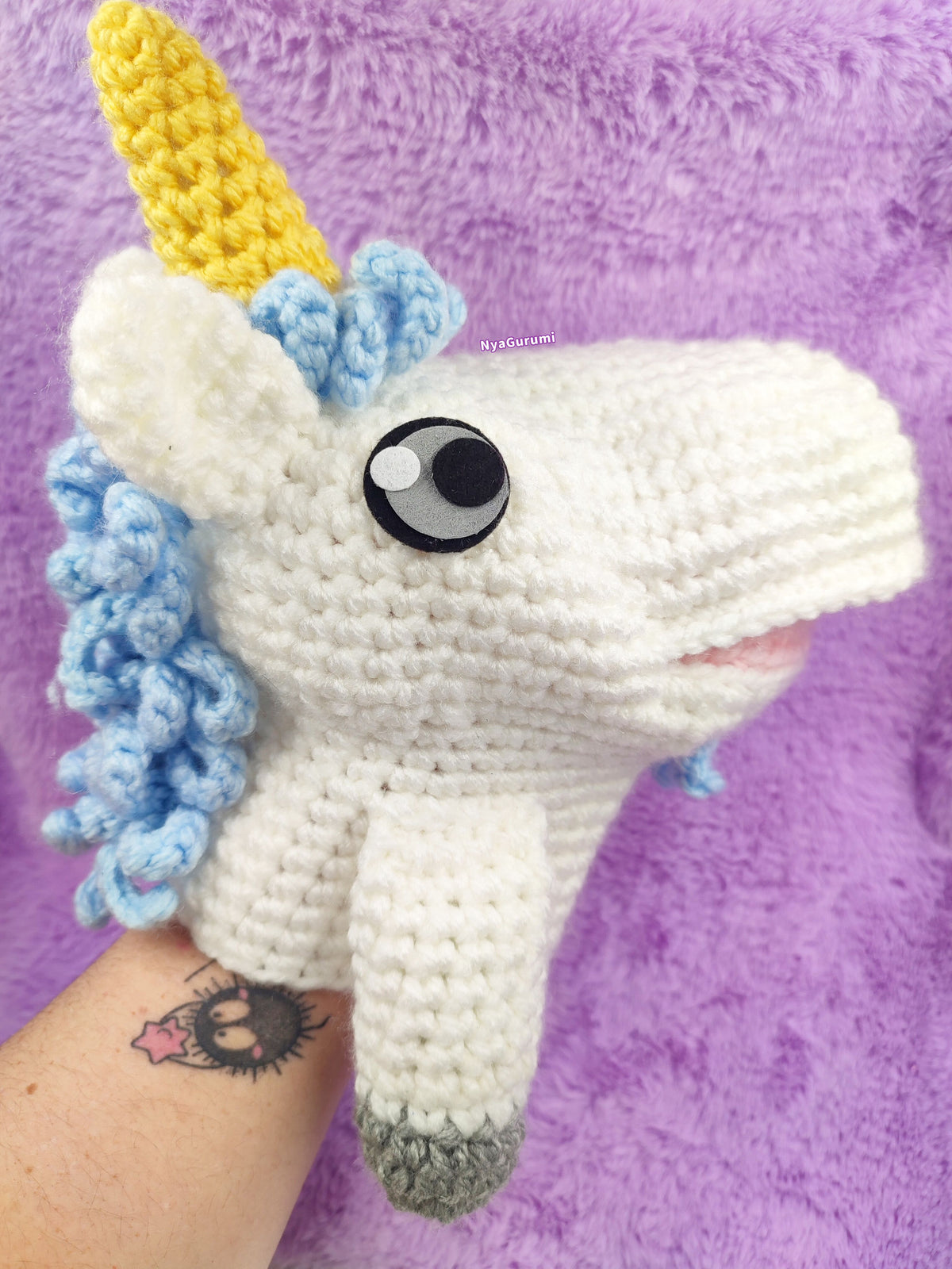 Amigurumi Unicorn Puppet