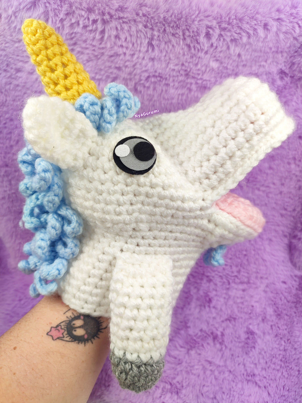 Amigurumi Unicorn Puppet