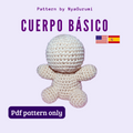 Patrón PDF Amigurumi Cuerpo Base (Español / English)