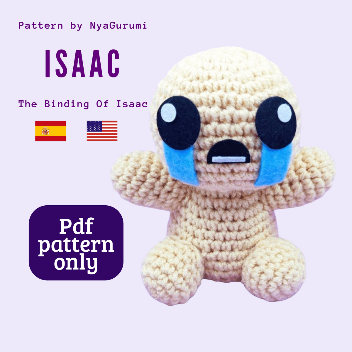 Amigurumi Isaac PDF Pattern (Spanish / English)