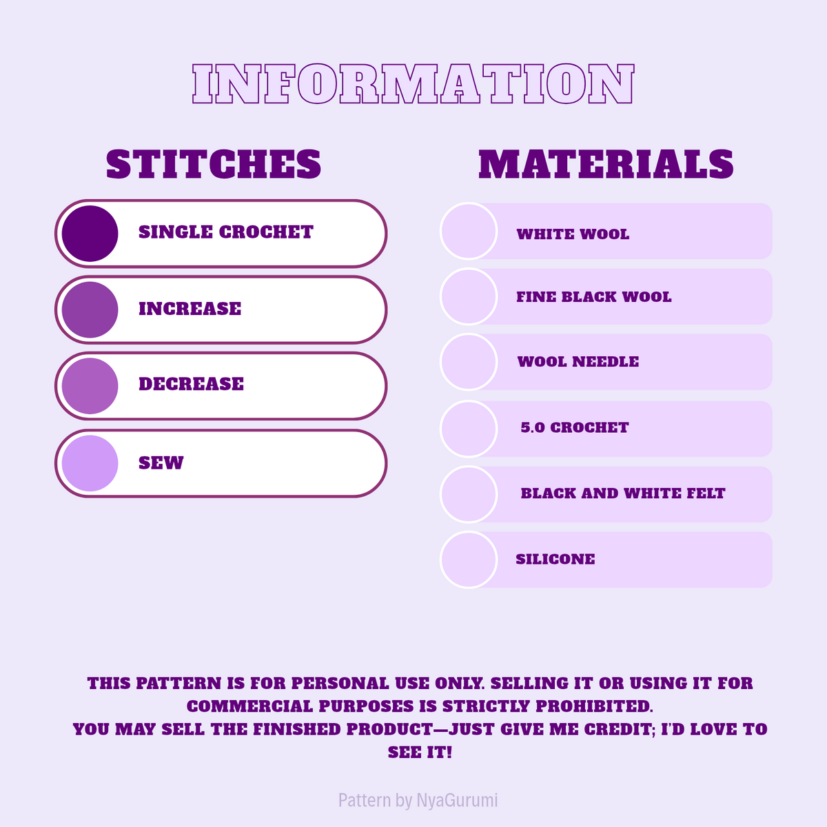 PDF Pattern Amigurumi Magic Worm (Spanish / English)