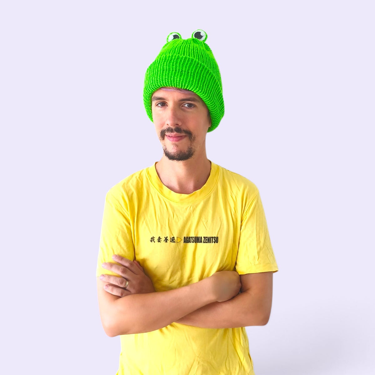 Green Frog Knitted Hat