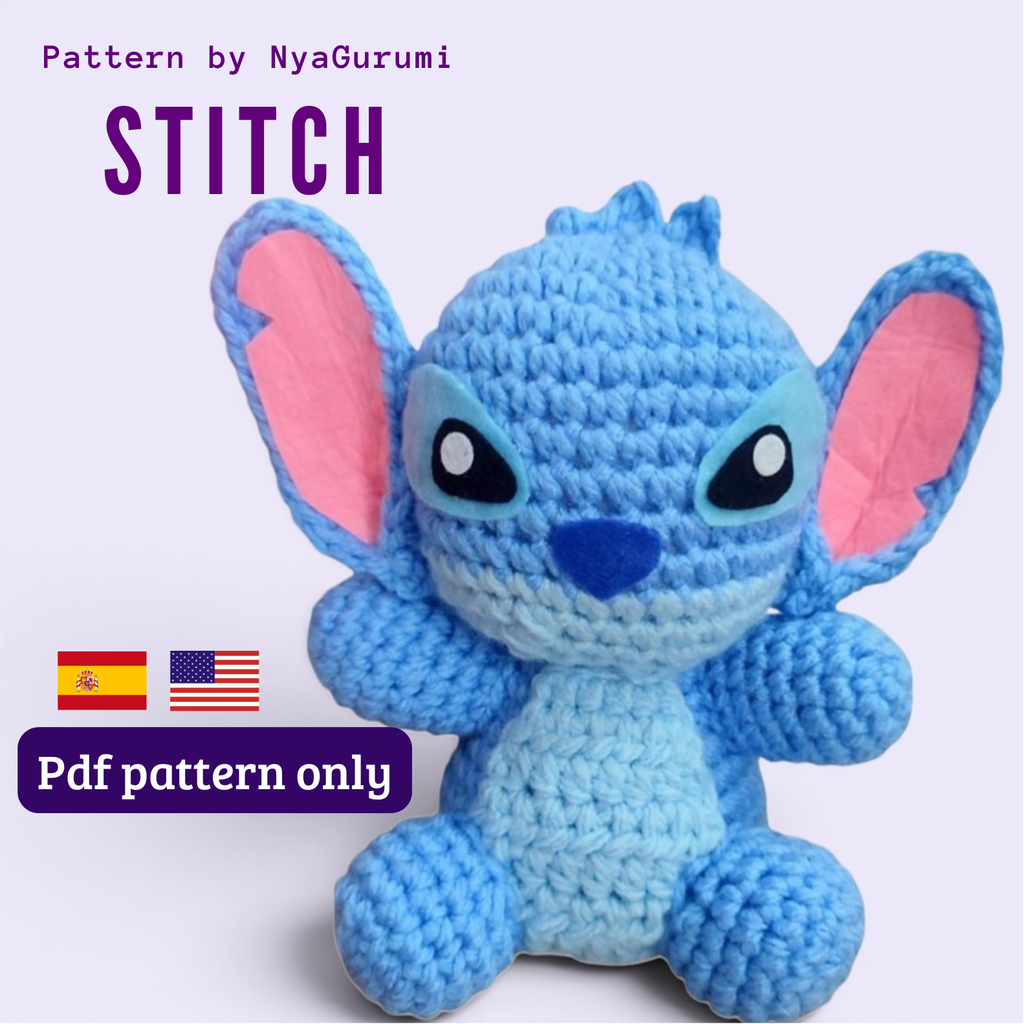 Patrón PDF Amigurumi Alien Azul (Español / English)