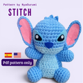 Patrón PDF Amigurumi Alien Azul (Español / English)